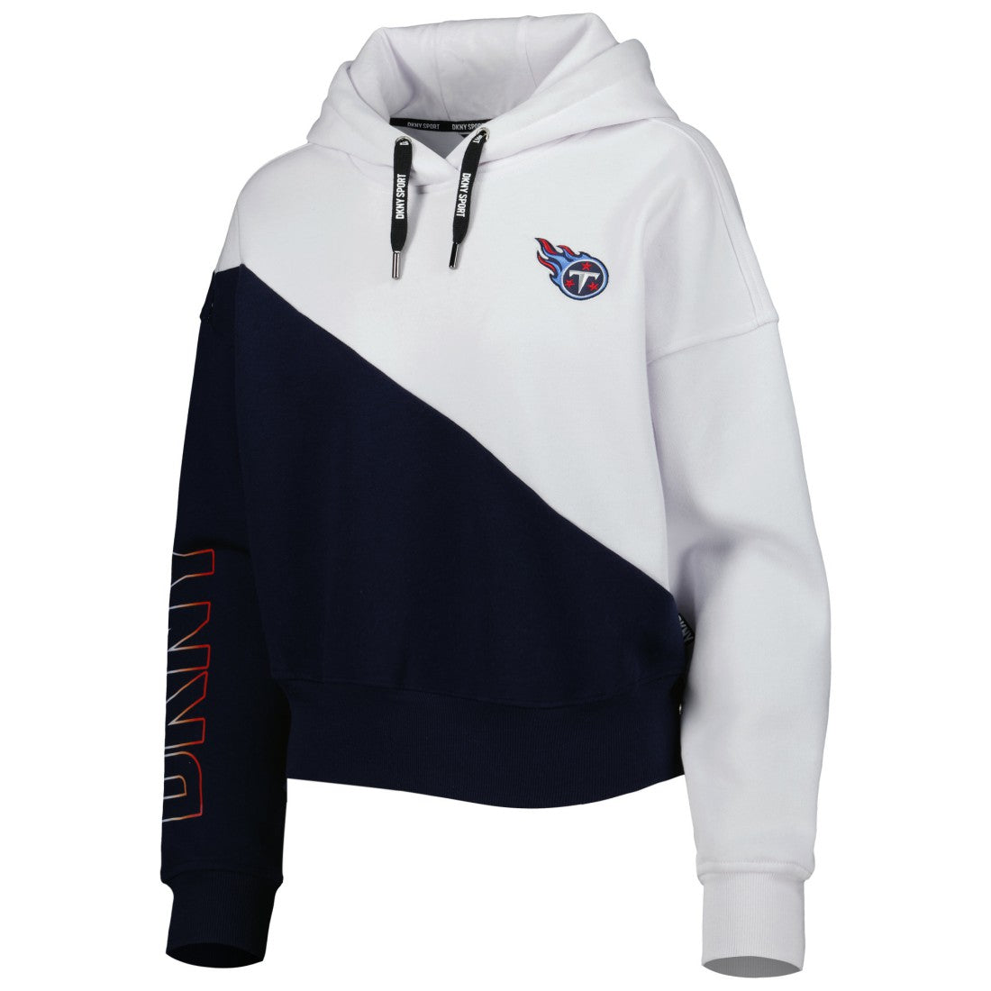 DKNY Sport Women's Bobbi Color Blocked Pullover Hoodie - Tennessee Titans