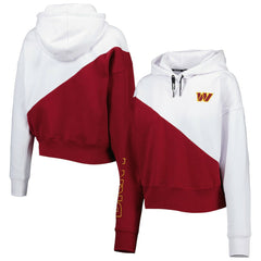 DKNY Sport Women's Bobbi Color Blocked Pullover Hoodie - Washington Commanders