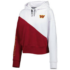 DKNY Sport Women's Bobbi Color Blocked Pullover Hoodie - Washington Commanders