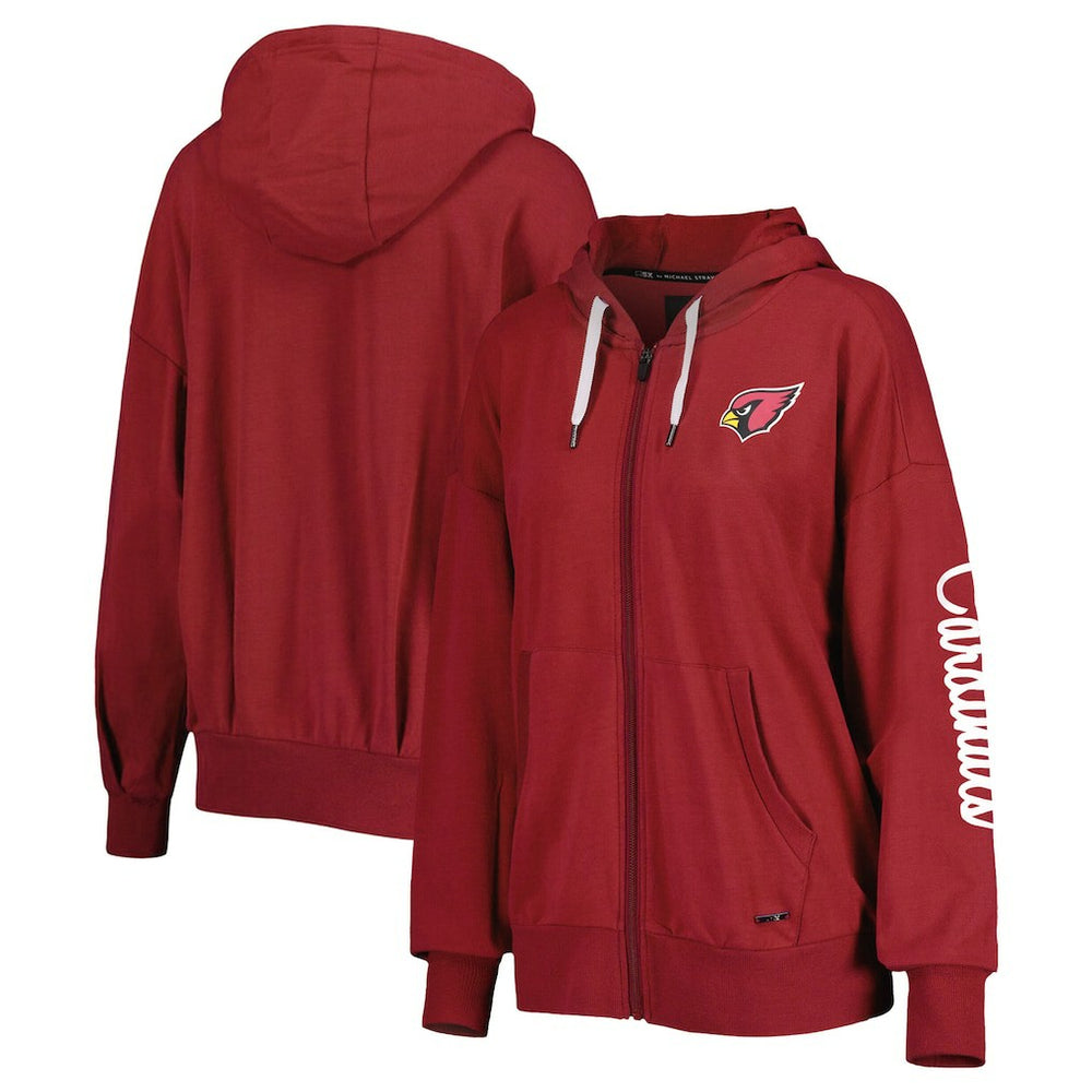 MSX by Michael Strahan Women's Emerson Lightweight Full-Zip Hoodie - Arizona Cardinals
