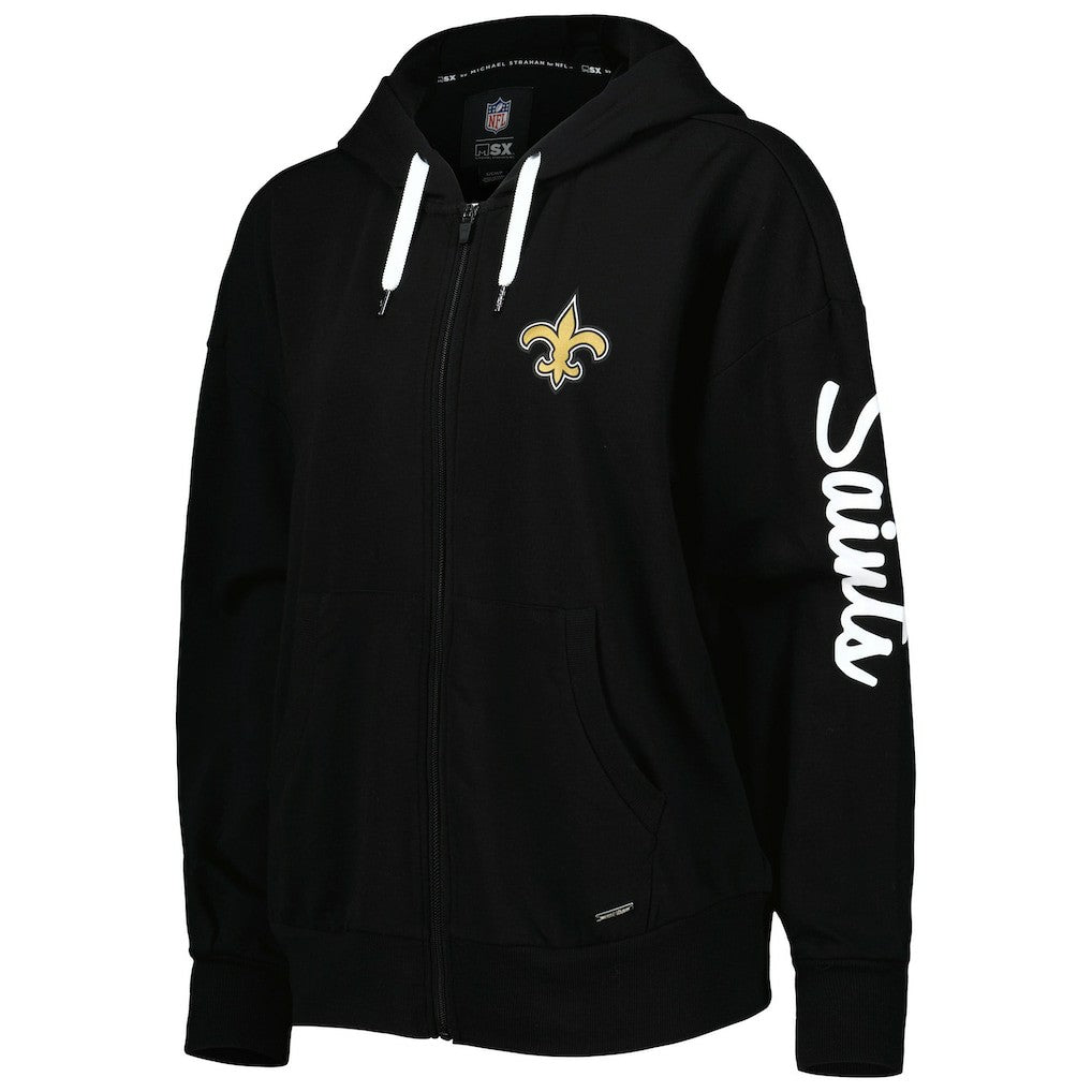 MSX by Michael Strahan Women's Emerson Lightweight Full-Zip Hoodie - New Orleans Saints