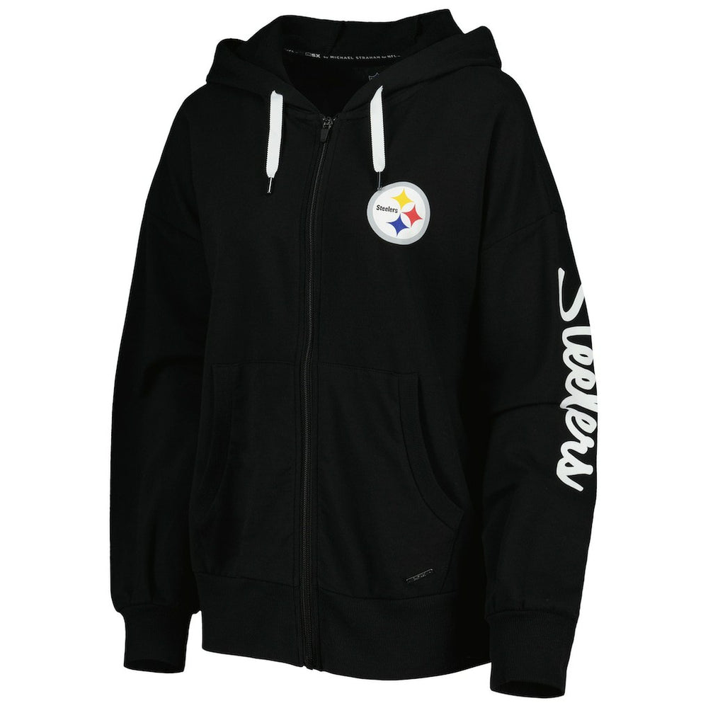 MSX by Michael Strahan Women's Emerson Lightweight Full-Zip Hoodie - Pittsburgh Steelers