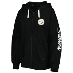 MSX by Michael Strahan Women's Emerson Lightweight Full-Zip Hoodie - Pittsburgh Steelers