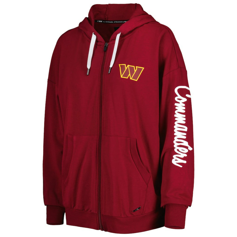 MSX by Michael Strahan Women's Emerson Lightweight Full-Zip Hoodie - Washington Commanders