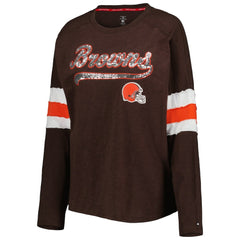 Tommy Hilfiger Women's Justine Long Sleeve Tunic T-Shirt - Cleveland Browns
