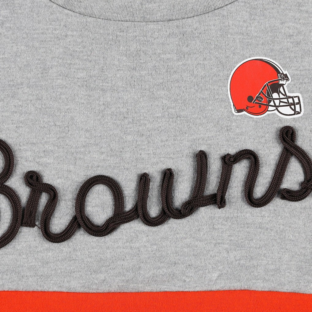 Touch Women's Outfield Deep V-Back Waist Length Pullover Sweatshirt - Cleveland Browns