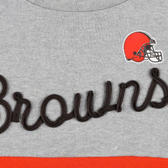 Touch Women's Outfield Deep V-Back Waist Length Pullover Sweatshirt - Cleveland Browns