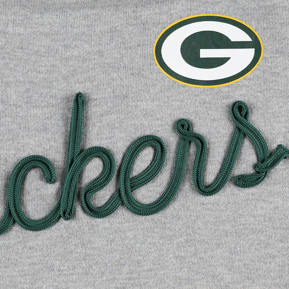 Touch Women's Outfield Deep V-Back Waist Length Pullover Sweatshirt - Green Bay Packers