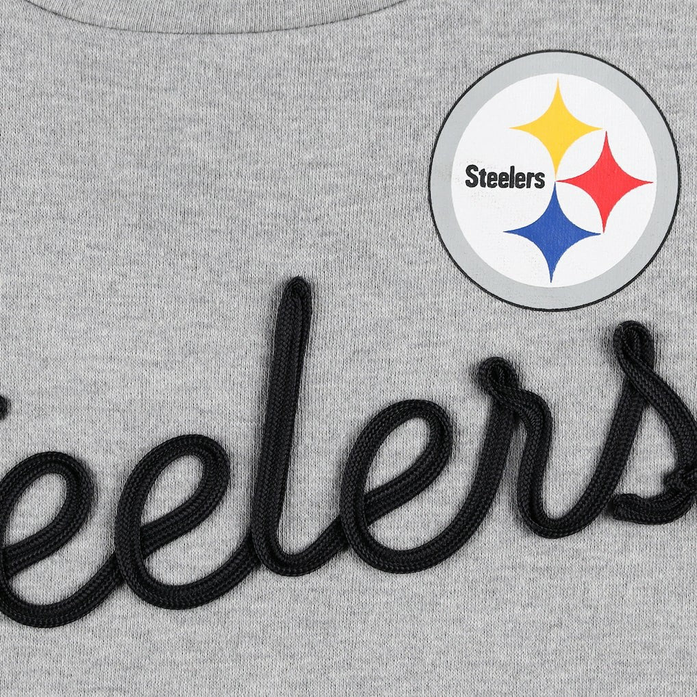 Touch Women's Outfield Deep V-Back Waist Length Pullover Sweatshirt - Pittsburgh Steelers
