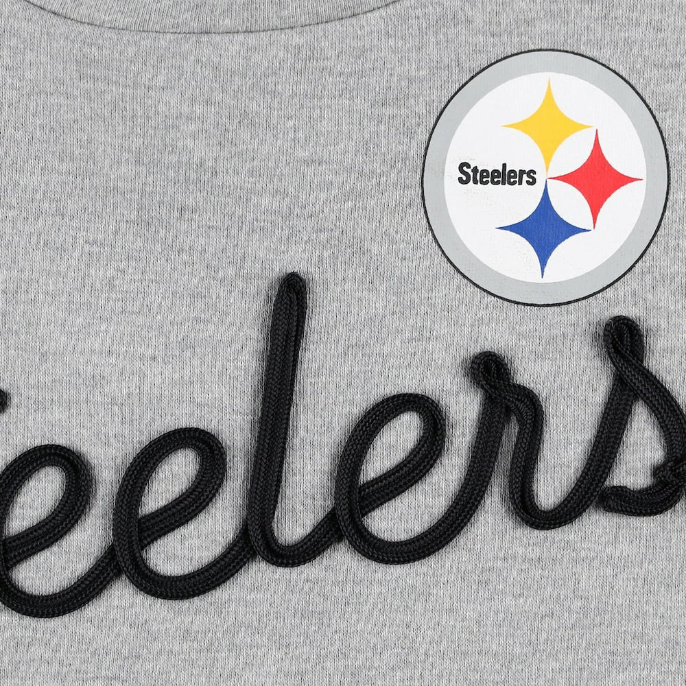 Touch Women's Outfield Deep V-Back Waist Length Pullover Sweatshirt - Pittsburgh Steelers