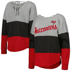 Touch Women's Outfield Deep V-Back Waist Length Pullover Sweatshirt - Tampa Bay Buccaneers