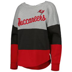 Touch Women's Outfield Deep V-Back Waist Length Pullover Sweatshirt - Tampa Bay Buccaneers
