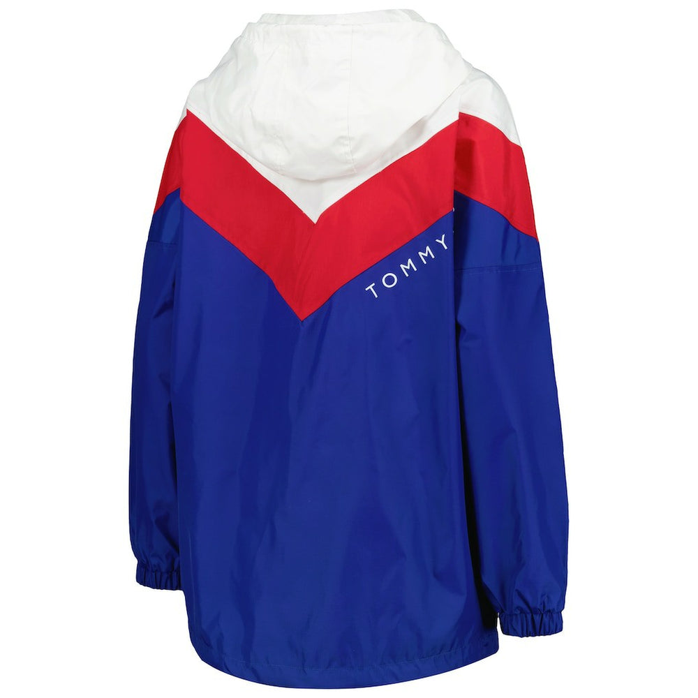 Tommy Hilfiger Women's Staci Half-Zip Hoodie Windbreaker Jacket - Buffalo Bills