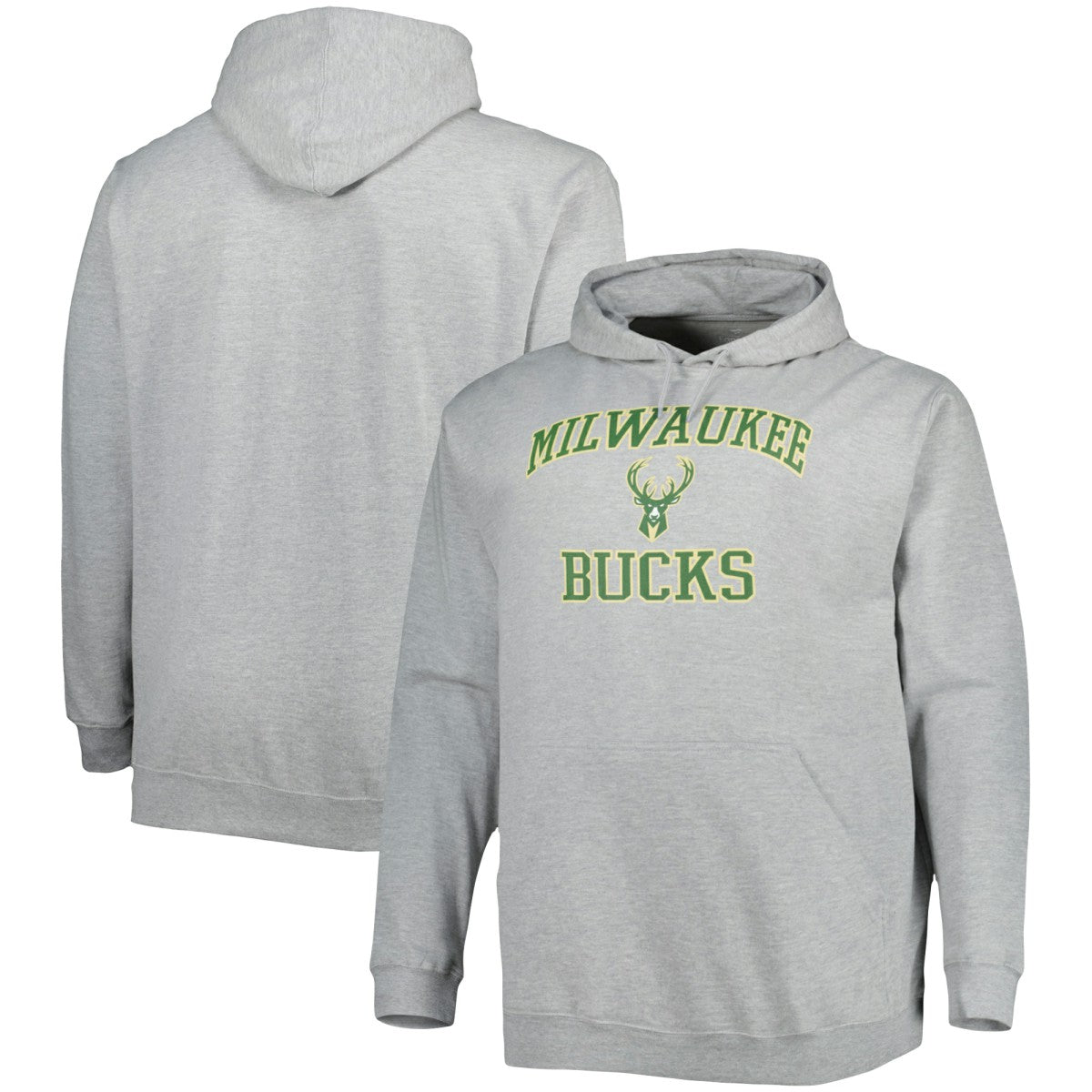 NBA Milwaukee Bucks Big & Tall Heart & Soul Pullover Hoodie