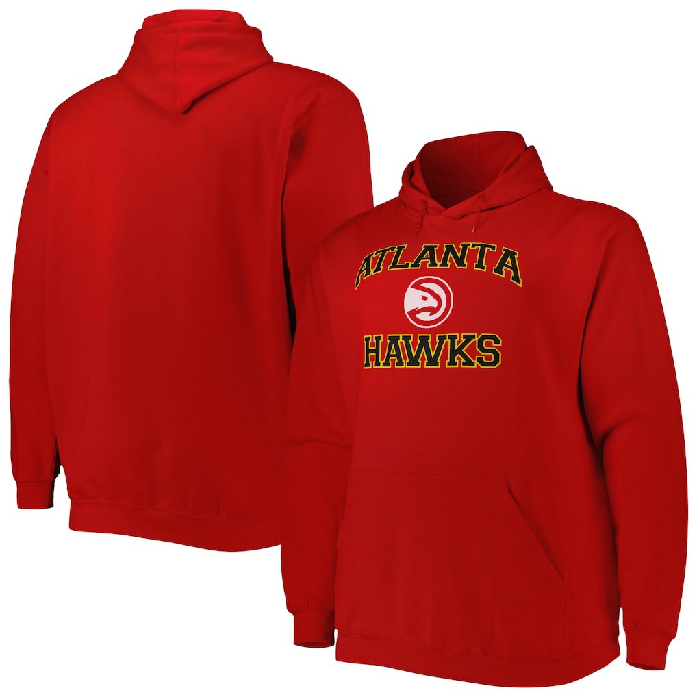 NBA Atlanta Hawks Big & Tall Heart & Soul Pullover Hoodie