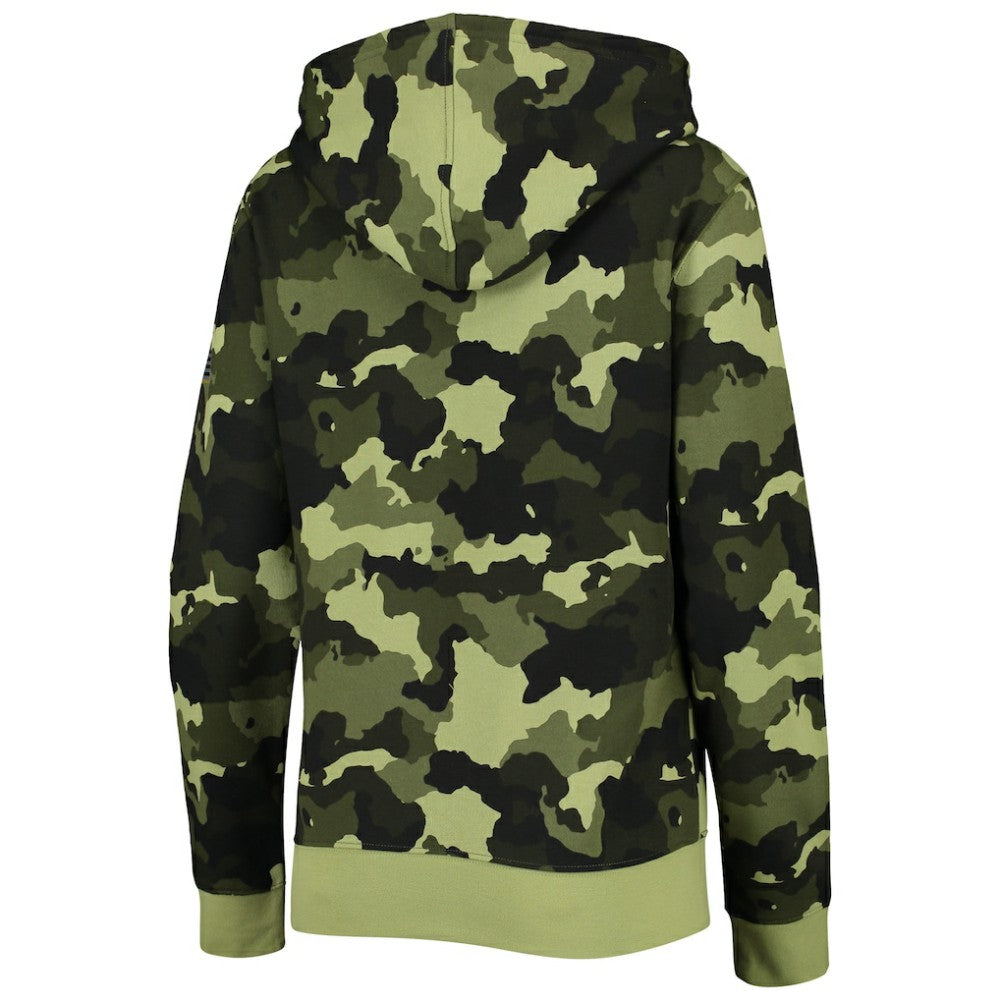 MLB Chicago Cubs New Era Women's 2022 MLB Armed Forces Day Camo Full-Zip Hoodie