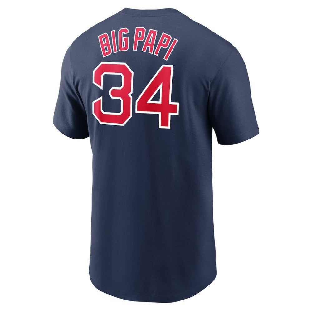 MLB David Ortiz Boston Red Sox Nike Name & Number Wordmark T-Shirt