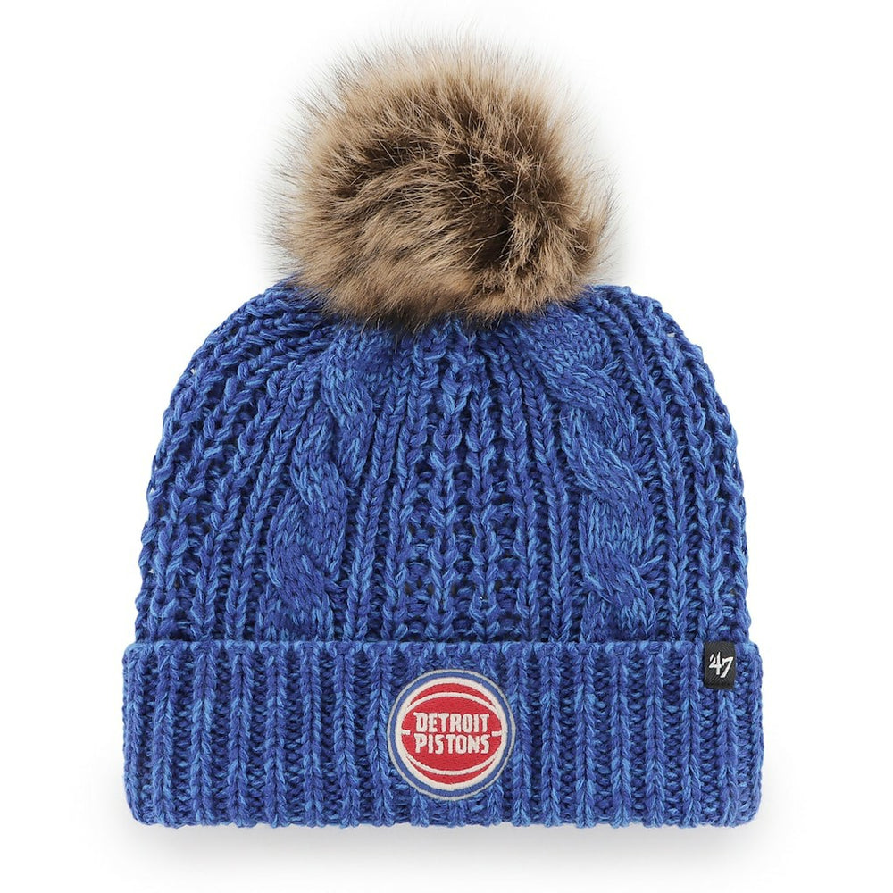 NBA Detroit Pistons '47 Women's Meeko Cuffed Knit Hat with Pom sale
