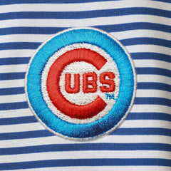 MLB Chicago Cubs Tommy Bahama Women's Aubrey Stripe Block IslandZone Half-Zip Jacket