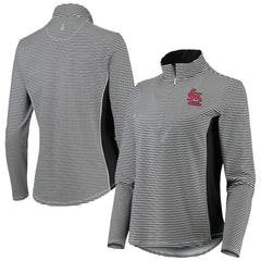 MLB St. Louis Cardinals Tommy Bahama Women's Aubrey Stripe Block IslandZone Half-Zip Jacket