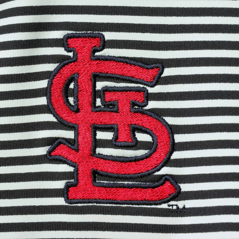 MLB St. Louis Cardinals Tommy Bahama Women's Aubrey Stripe Block IslandZone Half-Zip Jacket