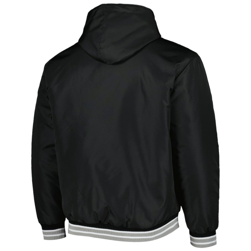 MLB Chicago White Sox JH Design Reversible Fleece Full-Snap Hoodie Jacket