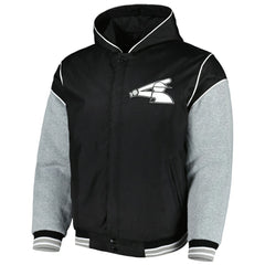 MLB Chicago White Sox JH Design Reversible Fleece Full-Snap Hoodie Jacket