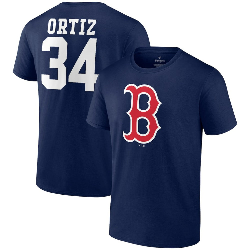 MLB David Ortiz Boston Red Sox Fanatics Logo Graphic T-Shirt
