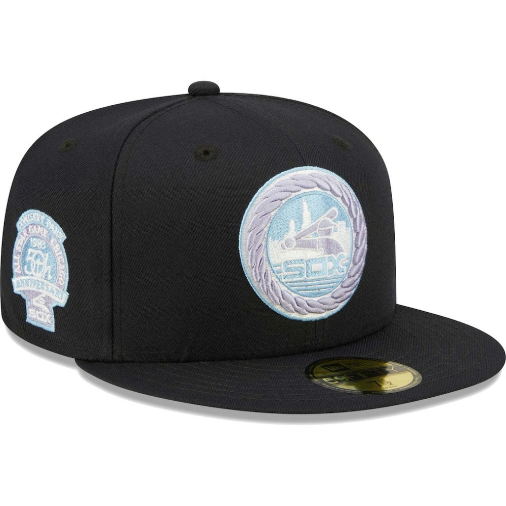 MLB Chicago White Sox New Era 50th Anniversary 1983 MLB All-Star Game Lavender Undervisor 59FIFTY Fitted Hat