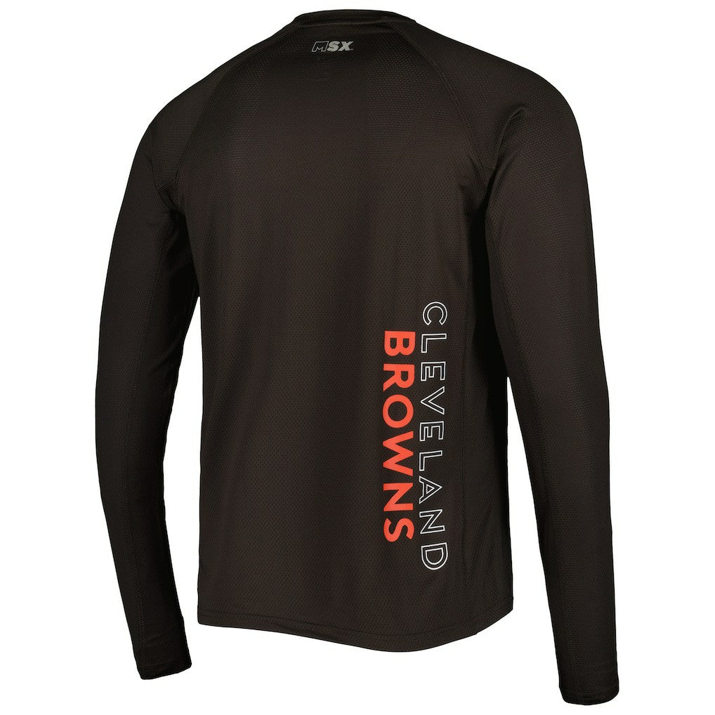 MSX by Michael Strahan Interval Long Sleeve Raglan T-Shirt - Cleveland Browns