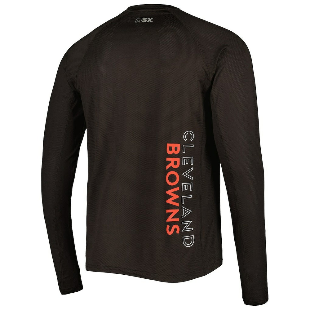 MSX by Michael Strahan Interval Long Sleeve Raglan T-Shirt - Cleveland Browns