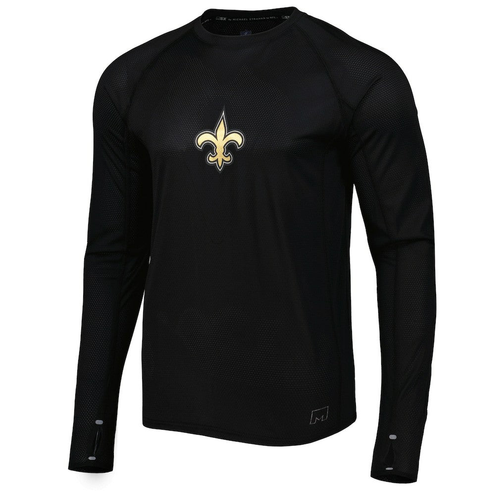 MSX by Michael Strahan Interval Long Sleeve Raglan T-Shirt - New Orleans Saints