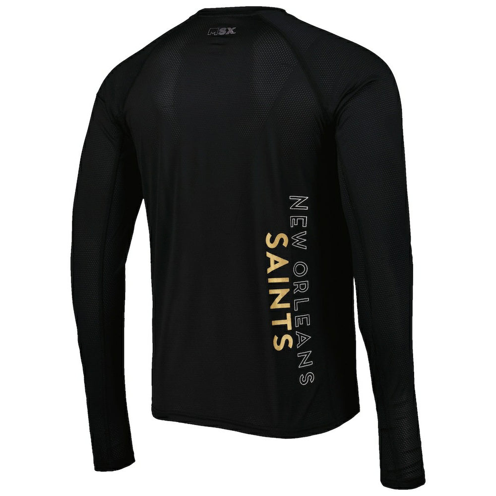 MSX by Michael Strahan Interval Long Sleeve Raglan T-Shirt - New Orleans Saints