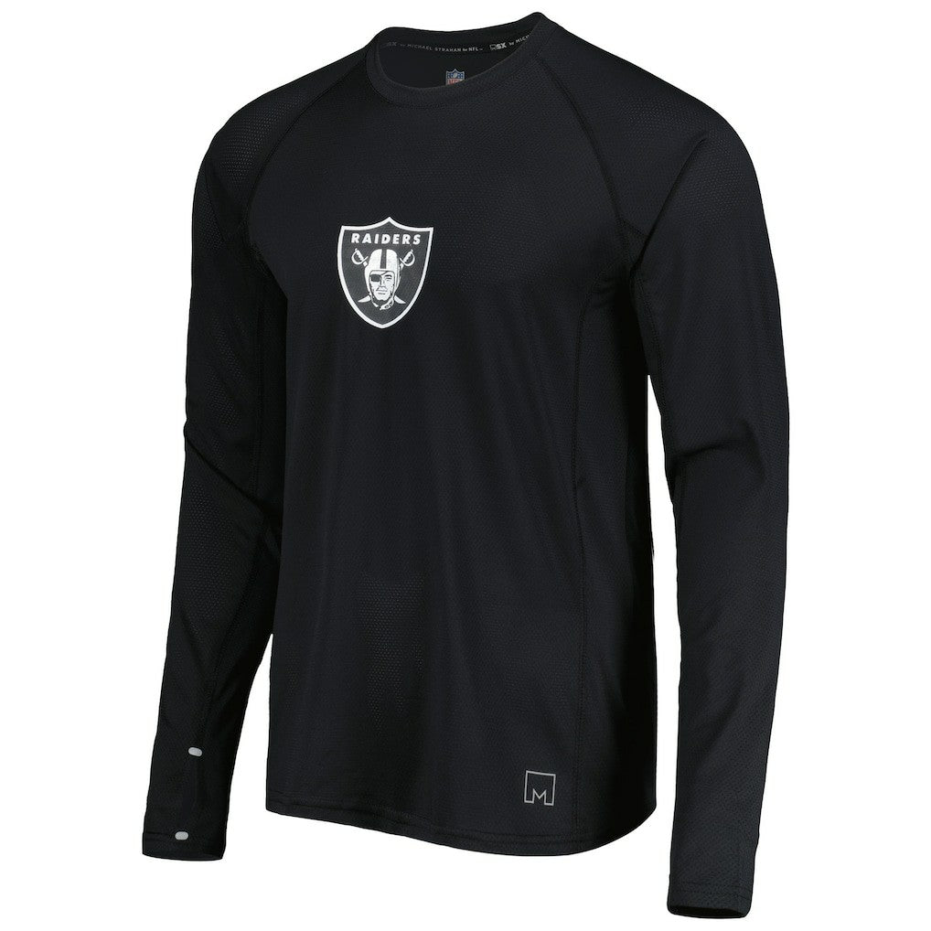 MSX by Michael Strahan Interval Long Sleeve Raglan T-Shirt - Las Vegas Raiders