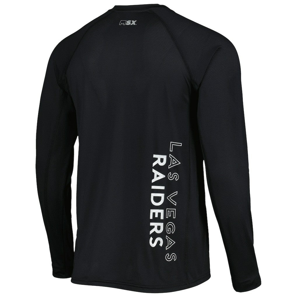 MSX by Michael Strahan Interval Long Sleeve Raglan T-Shirt - Las Vegas Raiders