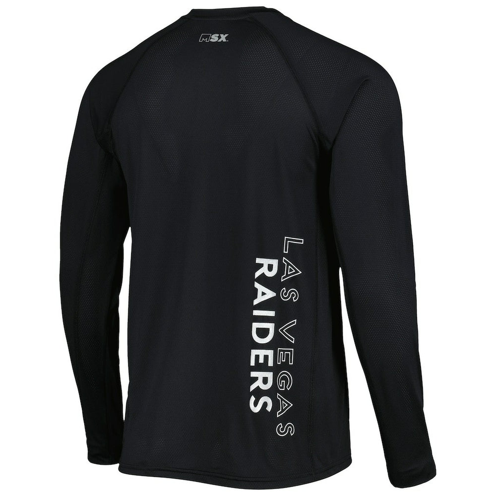 MSX by Michael Strahan Interval Long Sleeve Raglan T-Shirt - Las Vegas Raiders