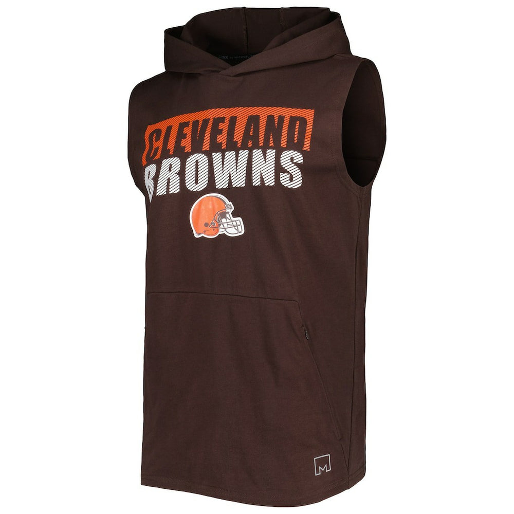 MSX by Michael Strahan Relay Sleeveless Pullover Hoodie - Cleveland Browns