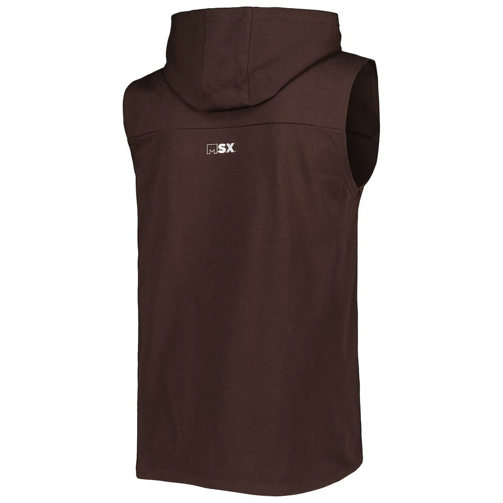 MSX by Michael Strahan Relay Sleeveless Pullover Hoodie - Cleveland Browns