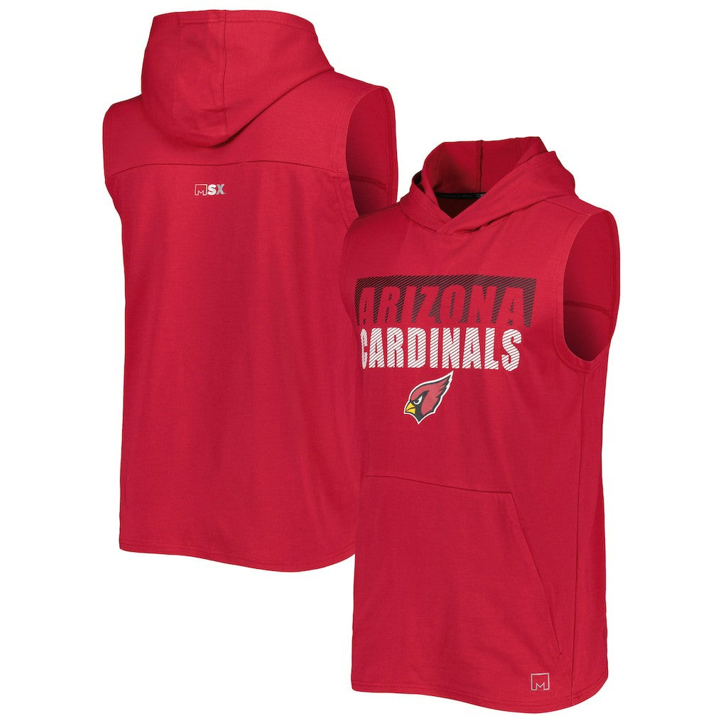 MSX by Michael Strahan Relay Sleeveless Pullover Hoodie - Arizona Cardinals