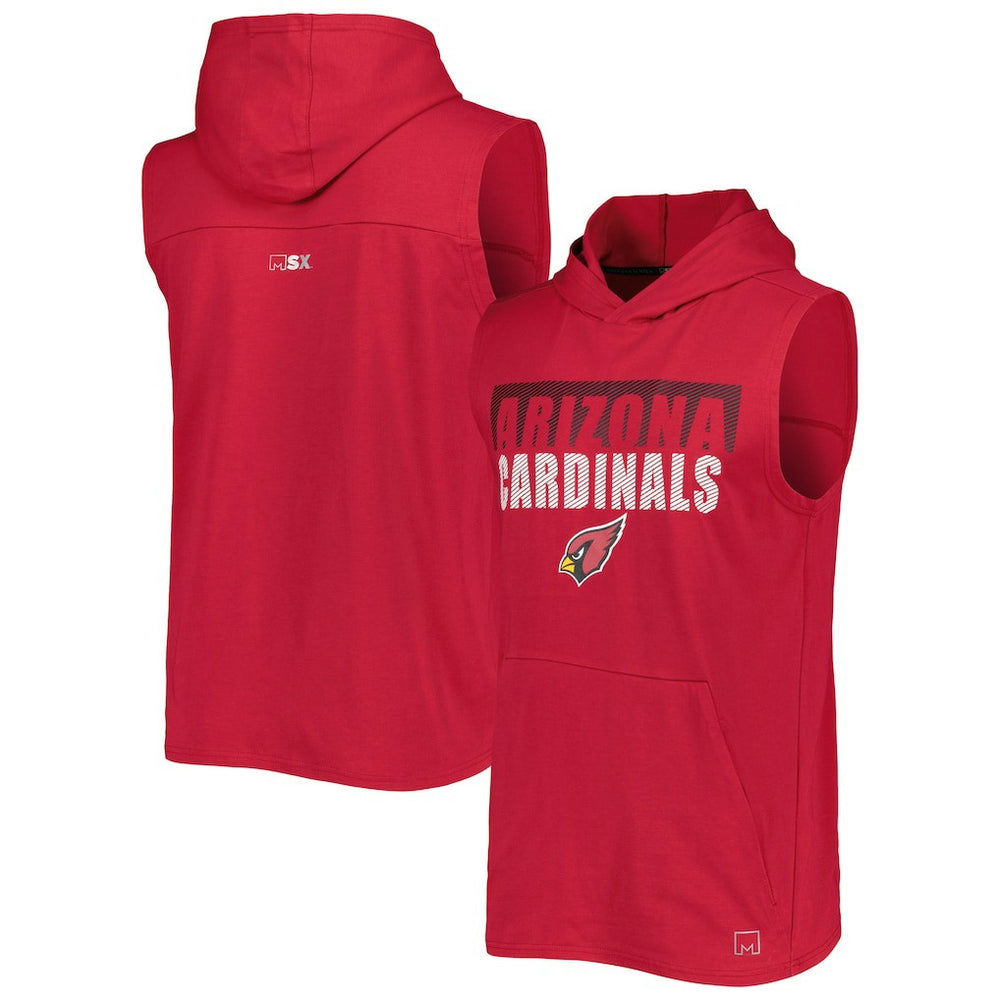 MSX by Michael Strahan Relay Sleeveless Pullover Hoodie - Arizona Cardinals