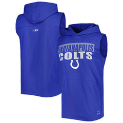 MSX by Michael Strahan Relay Sleeveless Pullover Hoodie - Indianapolis Colts