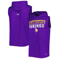 MSX by Michael Strahan Relay Sleeveless Pullover Hoodie - Minnesota Vikings