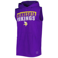 MSX by Michael Strahan Relay Sleeveless Pullover Hoodie - Minnesota Vikings