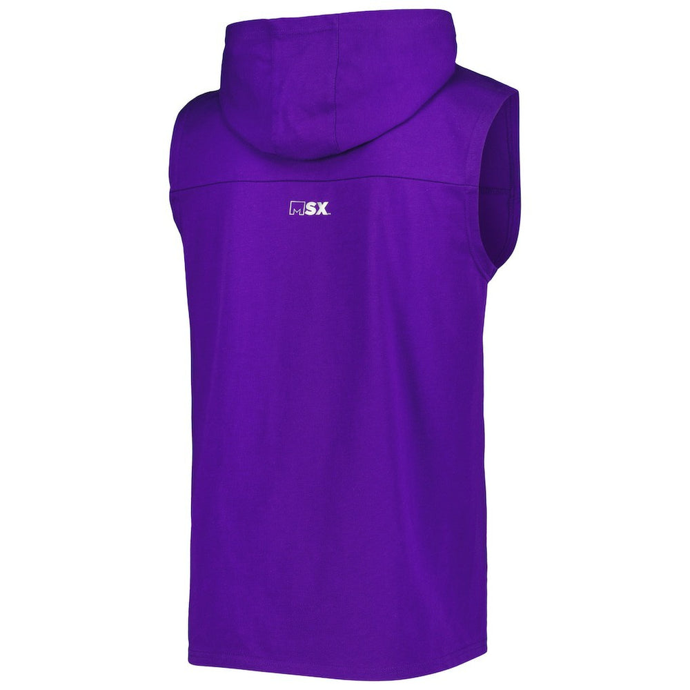 MSX by Michael Strahan Relay Sleeveless Pullover Hoodie - Minnesota Vikings