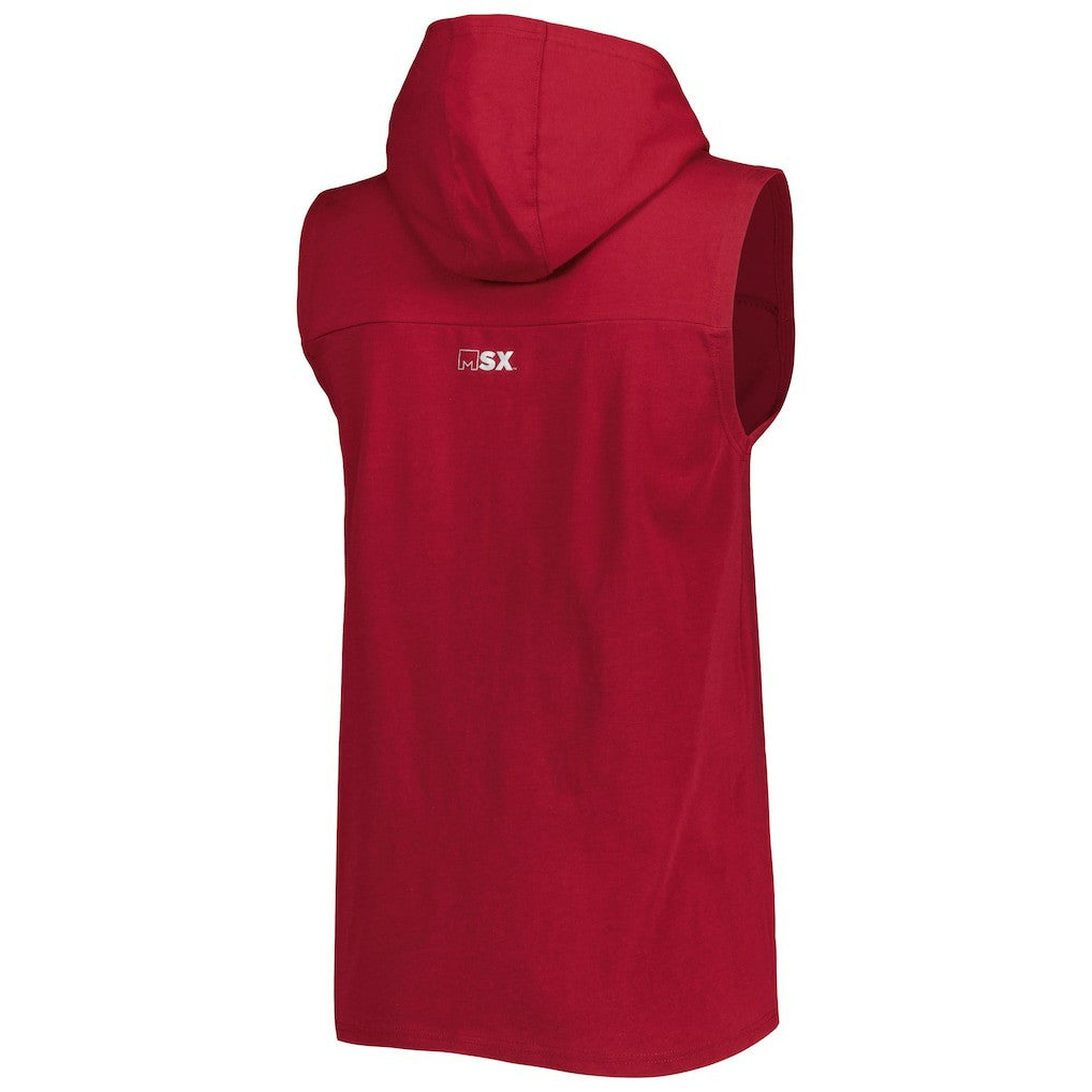 MSX by Michael Strahan Relay Sleeveless Pullover Hoodie - Washington Commanders