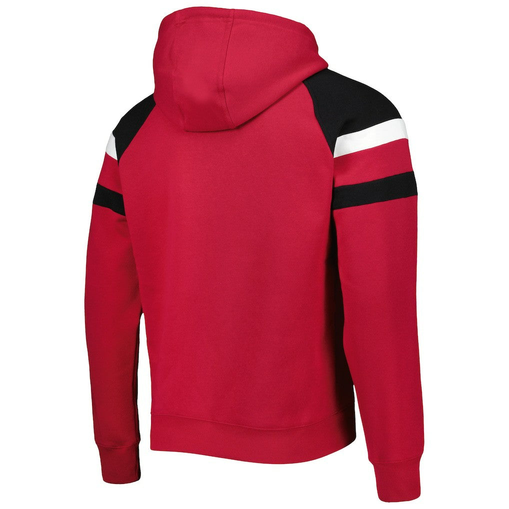 Starter Draft Fleece Raglan Pullover Hoodie - Arizona Cardinals