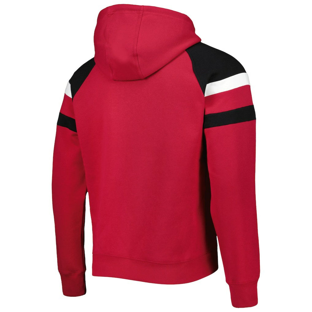 Starter Draft Fleece Raglan Pullover Hoodie - Arizona Cardinals