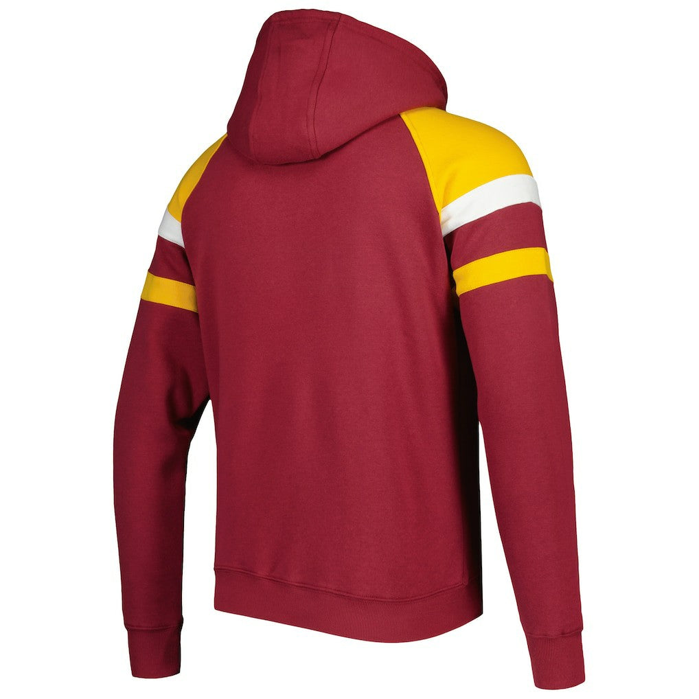 Starter Draft Fleece Raglan Pullover Hoodie - Washington Commanders