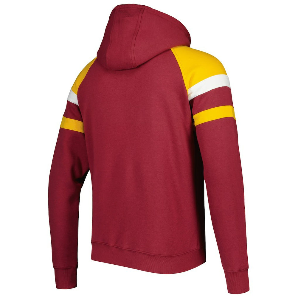 Starter Draft Fleece Raglan Pullover Hoodie - Washington Commanders