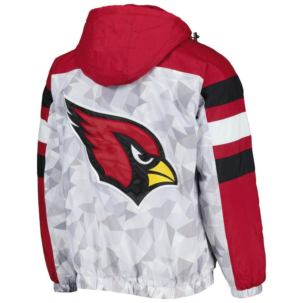 Starter Thursday Night Gridiron Raglan Half-Zip Hooded Jacket - Arizona Cardinals
